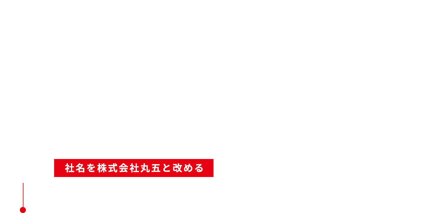 1999 丸五 社名を株式会社丸五と改める